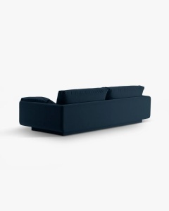 CANAPEA CU 4 LOCURI, TORINO, 250X103, ALBASTRU MARIN, CU TAPITERIE DIN TEXTIL STRUCTURAT WIND, MICADONI - Img 4
