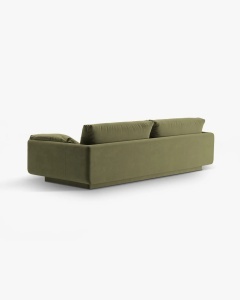 CANAPEA CU 4 LOCURI, TORINO, 250X103, VERDE DESCHIS, CU TAPITERIE DIN TEXTIL CATIFEA CASINO, MICADONI - Img 4