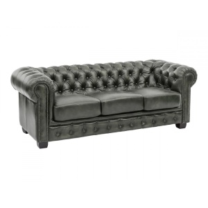 CANAPEA DE LUX CHESTERFIELD 200CM, DIN PIELE NATURALA, CULOARE VERDE, ARTIM SELECTION - Img 6