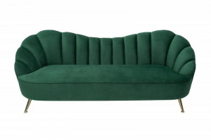CANAPEA DEOSEBITA 220CM, CATIFEA VERDE, DESIGN RETRO, ARTIM GROUP SELECTION - Img 6