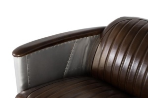 CANAPEA DIN PIELE, COD 2213, DIN PIELE SI ALUMINIU, DESIGN AVIATOR, ARTIM GROUP SELECTION - Img 4