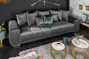 CANAPEA ELEGANCIA GRI ARGINTIU 39613 STIL MODERN ELEGANT - Img 2