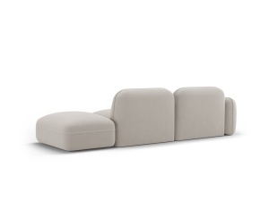 CANAPEA ELEGANTA 3 LOCURI, SYDNEY, BEIGE DESCHIS, DREAPTA, MATERIAL CATIFEA, ARTIM GROUP SELECTION - Img 4