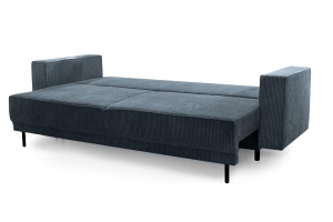 CANAPEA EXTENSIBILA ADELE GRI GRUPA IV, CONFECTIONATA DIN ARCURI, SPUMA POLIURETANICA SI TEXTIL, STIL MODERN - Img 3