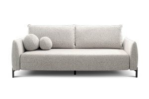 CANAPEA EXTENSIBILA AURORA, BEJ GRUPA IV, CONFECTIONATA DIN METAL, SPUMA POLIURETANICA SI TEXTIL, STIL MODERN