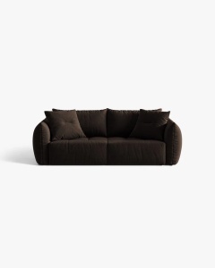 CANAPEA EXTENSIBILA, BLOOM, MARO INCHIS, 250 CM, CU 3 LOCURI, CU TAPITERIE DIN TEXTIL CATIFEA BLUVEL, MICADONI