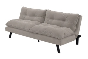CANAPEA EXTENSIBILA COCO 190CM, 3 LOCURI, REALIZATA DIN LEMN SI CATIFEA, DE CULOARE BEJ, ARTIM GROUP