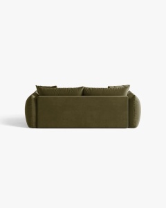 CANAPEA EXTENSIBILA CU 3 LOCURI, BLOOM, 250 CM, VERDE DESCHIS, CU TAPITERIE DIN TEXTIL CATIFEA CASINO, MICADONI - Img 5