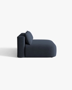 CANAPEA EXTENSIBILA HENA, CU 3 LOCURI, ALBASTRU ROYAL, 205X112 CM, TAPITAT CU TAPITERIE DIN TEXTIL STRUCTURAT MOLYBDEN, MICADONI - Img 5