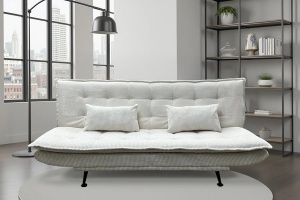 CANAPEA EXTENSIBILA, JAZZ 195CM, 3 LOCURI, MATERIAL CATIFEA RAIAT, CULOARE BEJ, ARTIM GROUP SELECTION