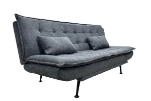 CANAPEA EXTENSIBILA, JAZZ 195CM, 3 LOCURI, MATERIAL TEXTIL, CULOARE GRI, ARTIM GROUP SELECTION - Img 2