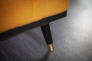 CANAPEA EXTENSIBILA, PETIT BEAUTE 180CM, COD 40835, CULOARE GALBEN/MUSTAR, DESIGN MODERN - Img 5