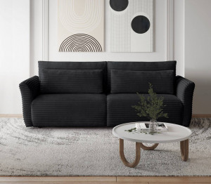 CANAPEA EXTENSIBILA SAMIR 240CM, DIVERSE NUANTE, CU LADA DEPOZITARE, TEXTIL DE CALITATE SUPERIOARA - Img 2