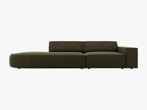 CANAPEA JODIE, STANGA, 3 LOCURI, 262 CM, DIVERSE CULORI SI MATERIALE, DESIGN DEOSEBIT - Img 5