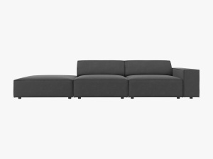 CANAPEA JODIE, STANGA, 3 LOCURI, 262 CM, DIVERSE CULORI SI MATERIALE, DESIGN DEOSEBIT - Img 8