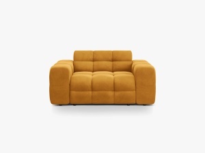 CANAPEA KENDAL, 2 LOCURI, 156 CM, DIVERSE CULORI SI MATERIALE, DESIGN DEOSEBIT - Img 6