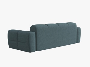 CANAPEA LISA, 4 LOCURI, 265 CM, ALBASTRU DESCHIS 76, TAPITERIE DIN STOFA, DESIGN DEOSEBIT - Img 3