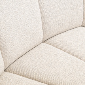 CANAPEA LIVING LANDMARK 250CM, DIN METAL, LEMN SI TEXTIL, DE CULOARE BEJ, DESIGN MODERN - Img 7