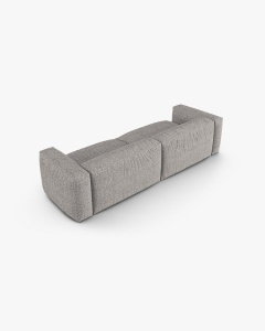 CANAPEA MARTINA, 320X120 CM, ADANCIME SCAUN 90 CM, GRI GRAFIT, TAPITAT CU TAPITERIE DIN TEXTIL CORDOI TILIA, MICADONI - Img 3