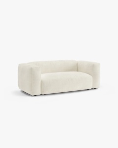 CANAPEA MARTINA, CU 2 LOCURI, FILDES, 200 CM, CU TAPITERIE DIN TEXTIL BOUCLE MONET, MICADONI - Img 2