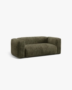 CANAPEA MARTINA, CU 2 LOCURI, VERDE MUSCHI, 200 CM, CU TAPITERIE DIN TEXTIL CORDOI TILIA, MICADONI - Img 2