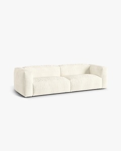 CANAPEA MARTINA, CU 3 LOCURI, FILDES, 244 CM, CU TAPITERIE DIN TEXTIL BOUCLE MONET, MICADONI - Img 2