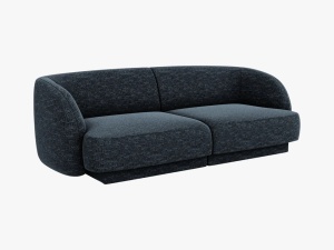 CANAPEA MILEY, 2 LOCURI, 180 CM, ALBASTRU 86, TAPITERIE CHENILLE, DESIGN DEOSEBIT