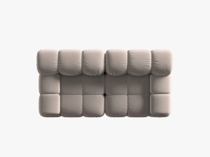 CANAPEA MODULARA BELLIS, 2 LOCURI, 188 CM, BEJ 16, TAPITERIE DIN CATIFEA, DESIGN DEOSEBIT - Img 5