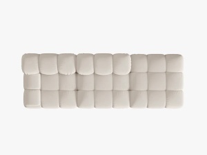 CANAPEA MODULARA BELLIS, PE DREAPTA, BEJ DESCHIS, CU TAPITERIE DIN TEXTIL 3D SONIC, MICADONI - Img 3