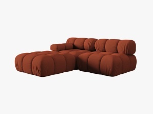 CANAPEA MODULARA BELLIS, PE STANGA, CARAMIZIE CU TAPITERIE DIN TEXTIL 3D SONIC, MICADONI - Img 5