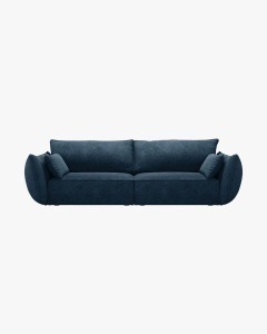 CANAPEA SPATIOASA SI CONFORTABILA KAELLE, CU 3 LOCURI, ALBATRU ROYAL, 208 CM, CU TAPITERIE DIN TEXTIL CHENILLE OVER THE HORIZON, MICADONI