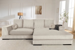 CANAPEA STANGA/DREAPTA, BABYLON 270CM, MATERIAL RAIAT, CULOARE BEJ, ARTIM GROUP SELECTION
