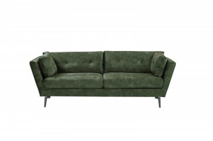 CANAPEA SUPERBA, COMFORT 220CM, COD 40324, DIN LEMN SI TAPITERIE CATIFEA VERDE INCHIS - Img 2
