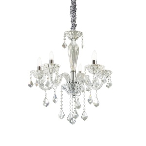 CANDELABRU TIEPOLO SP5, TRANSPARENT, DIN STICLA, STIL CLASIC