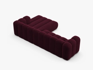 COLTAR CU 4 LOCURI LUPIN 288, PE DREAPTA, VISINIU, CU TAPITERIE DIN CATIFEA VENUS, MICADONI - Img 4