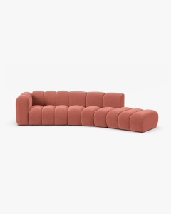 COLTAR CU 5 LOCURI, LUPIN, 335, PE DREAPTA, CORAI, CU TAPITERIE DIN CATIFEA SALVADOR, MICADONI