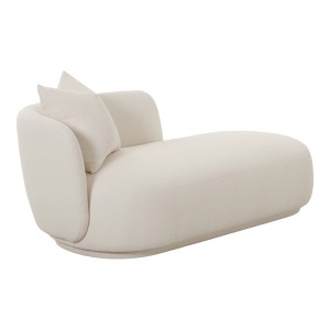 COLTAR DIVAN CU PERINA 175CM, DIN LEMN SI TEXTIL, CULOARE BEJ, HOUSE NORDIC - Img 3