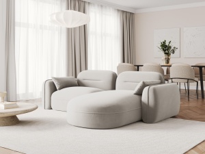 COLTAR ELEGANT 3 LOCURI, SYDNEY, BEJ DESCHIS, DREAPTA, MATERIAL CATIFEA, ARTIM GROUP SELECTION - Img 6