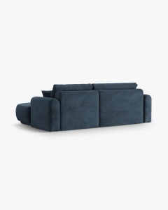 COLTAR EXTENSIBIL ELLA, PE DREAPTA, ALBASTRU INCHIS, 271X174 CM, TAPITAT CU TAPITERIE DIN TEXTIL STRUCTURAT SORELLA, MICADONI - Img 3