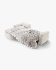 COLTAR EXTENSIBIL ELLA, PE STANGA, BEJ, 271X174 CM, TAPITAT CU TAPITERIE DIN TEXTIL STRUCTURAT SORELLA, MICADONI - Img 5