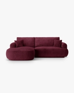 COLTAR EXTENSIBIL ELLA, PE STANGA, VISINIU, 271X174 CM, TAPITAT CU TAPITERIE DIN TEXTIL STRUCTURAT SORELLA, MICADONI