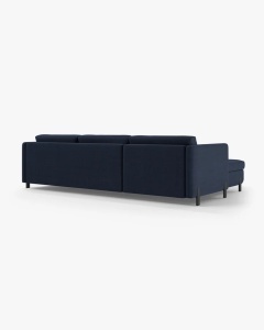 COLTAR EXTENSIBIL GLORIA, ALBASTRU, PE STANGA, 266 CM, TAPITAT CU TAPITERIE DIN TEXTIL STRUCTURAT BJORN, MICADONI - Img 5