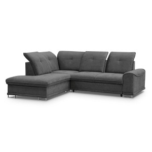 COLTAR EXTENSIBIL STANGA, BOSS 272CM, DIN TEXTIL FOARTE FIN DE CULOARE GRI INCHIS, CONFORT SPORIT - Img 3