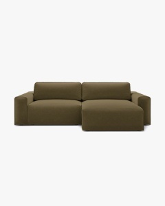 COLTAR EXTENSIBIL VICTOR, PE DREAPTA, VERDE, 246X148 CM, TAPITAT CU TAPITERIE DIN TEXTIL STRUCTURAT MOLYBDENE, MICADONI