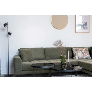 COLTAR LIDO CU 4 PERINI 290CM, DIN LEMN SI TEXTIL, CULOARE VERDE MASLINIU, HOUSE NORDIC - Img 6