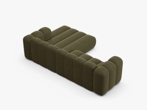 COLTAR LUPIN 260, PE DREAPTA, VERDE, CU TAPITERIE DIN TEXTIL CHENILLE EDEN, MICADONI - Img 4