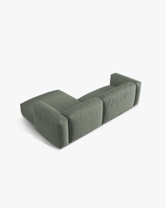 COLTAR MARTINA, VERDE MUSCHI, 280 CM, DREAPTA, CU TAPITERIE DIN TEXTIL STRUCTURAT BOSTON, MICADONI - Img 4