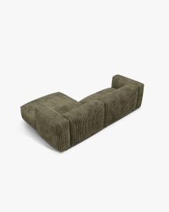 COLTAR MARTINA, VERDE MUSCHI, 280 CM, DREAPTA, CU TAPITERIE DIN TEXTIL CORDOI TILIA, MICADONI - Img 3
