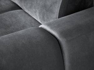 COLTAR MODERN DEOSEBIT, GOMEZ STANGA 267CM, DIN CATIFEA DE CULOARE GALBENA, CONFORT SPORIT - Img 4
