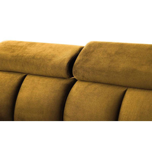 COLTAR MODERN DEOSEBIT, GOMEZ STANGA 267CM, DIN CATIFEA DE CULOARE GALBENA, CONFORT SPORIT - Img 8